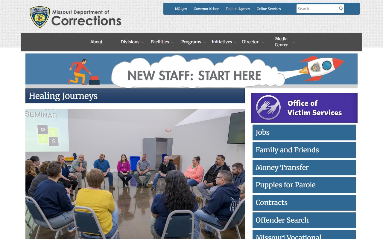 Texas County inmate records Missouri Department of Corrections source